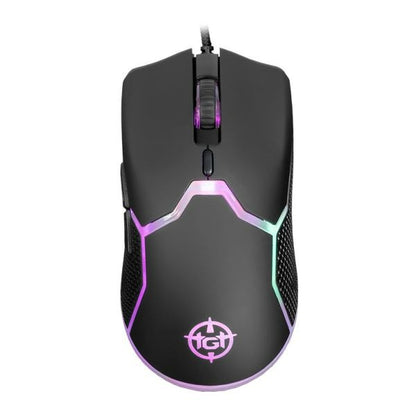 MOUSE GAMER TGT BIZON S, RAINBOW RGB, 8400DPI, 6 BOTOES, PRETO, TGT-BIZ-S-RBW