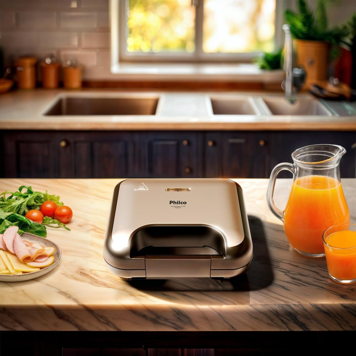 Sanduicheira e Grill Philco Inox 2 em 1 PGR27A 750W
