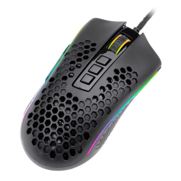 Mouse Gamer Redragon Storm RGB 12400DPI Preto, M808-RGB