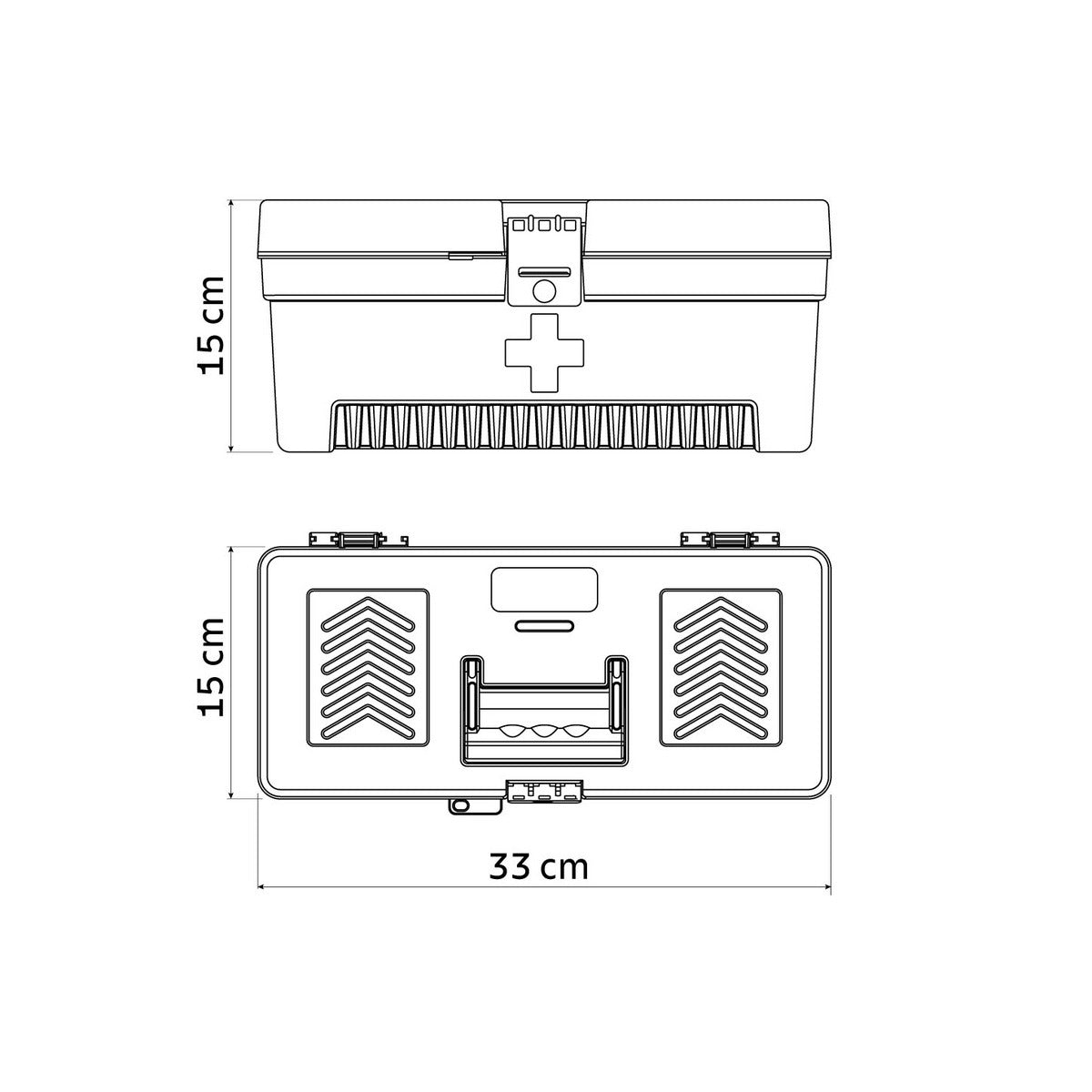 Caixa Plástica para Medicamentos 13" Tramontina