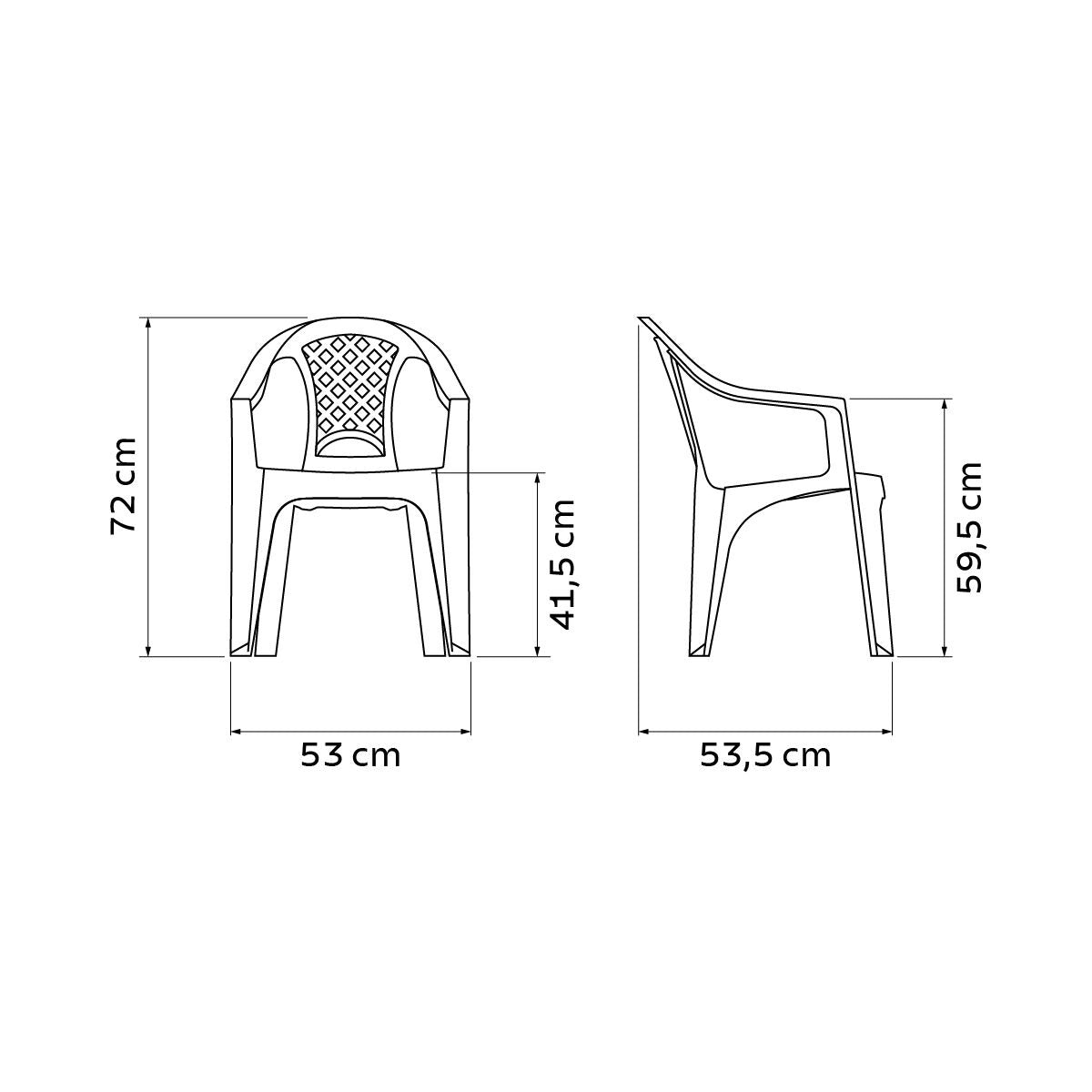 Cadeira Tramontina Iguape em Polipropileno Branco