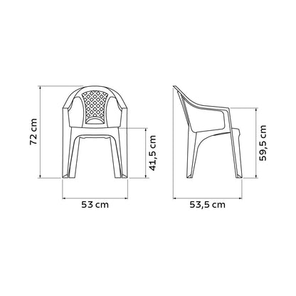 Cadeira Tramontina Iguape em Polipropileno Branco